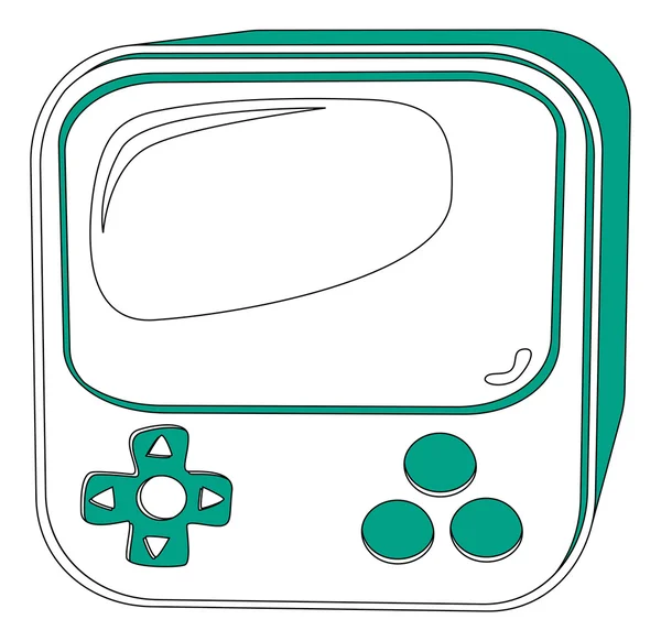 Ícone de console de jogos — Vetor de Stock