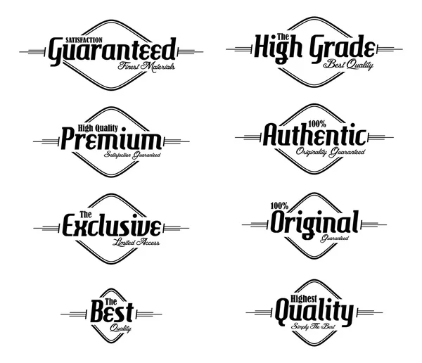 Vintage style product labels — Stock Vector