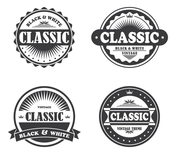 Classic badge icon — Stock Vector