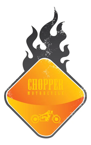 Chopper thème de moto — Image vectorielle