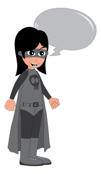 Jeu de super-héros dessin animé — Image vectorielle