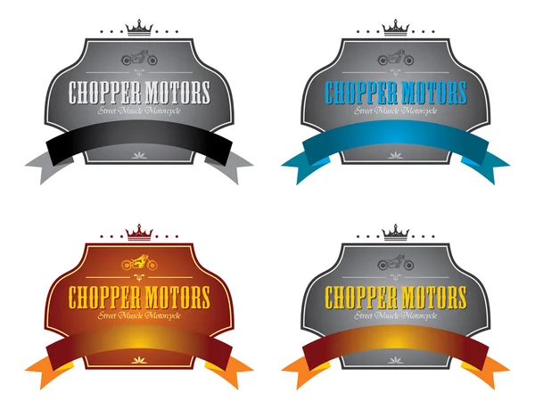 Chopper badge label — Stockvector