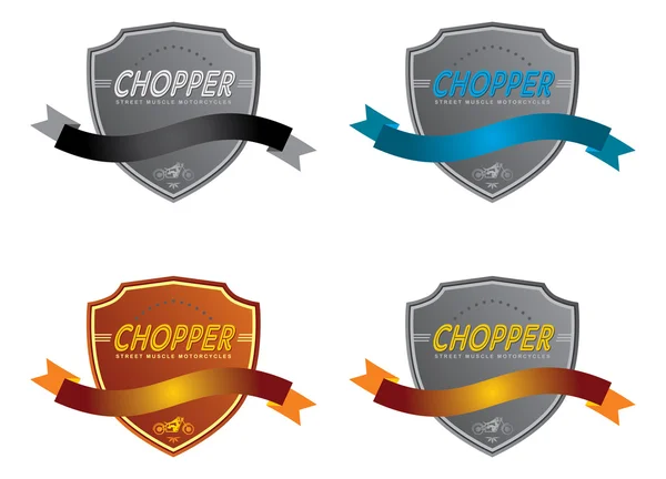 Chopper odznaka etykiety — Wektor stockowy