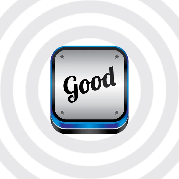 Good blue art button — Stock Vector