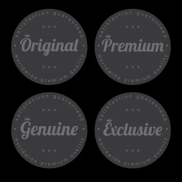 Product quality labels stickers set — Stock Vector