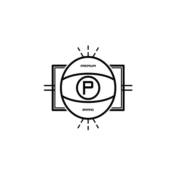 Icono de etiqueta premium — Vector de stock
