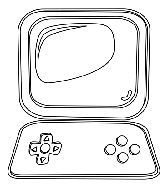 Juego de consola joystick — Vector de stock