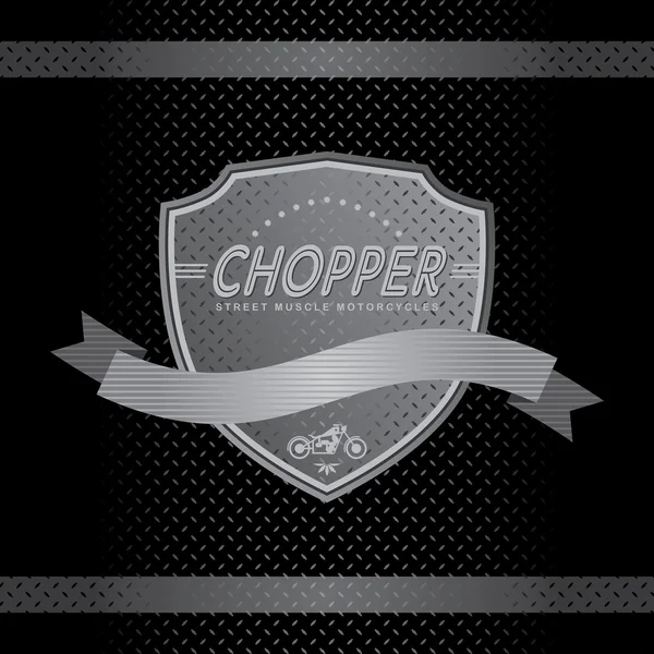 Chopper odznaka etykiety — Wektor stockowy