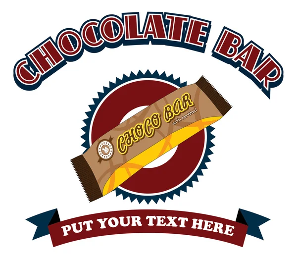 Σοκολάτα μπαρ lable — Διανυσματικό Αρχείο