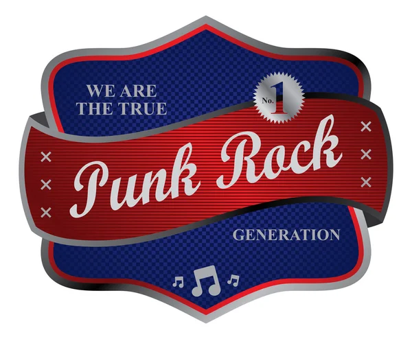 Rock and roll music genre — Stock Vector