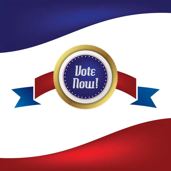 Vote bouclier patriote thème — Image vectorielle