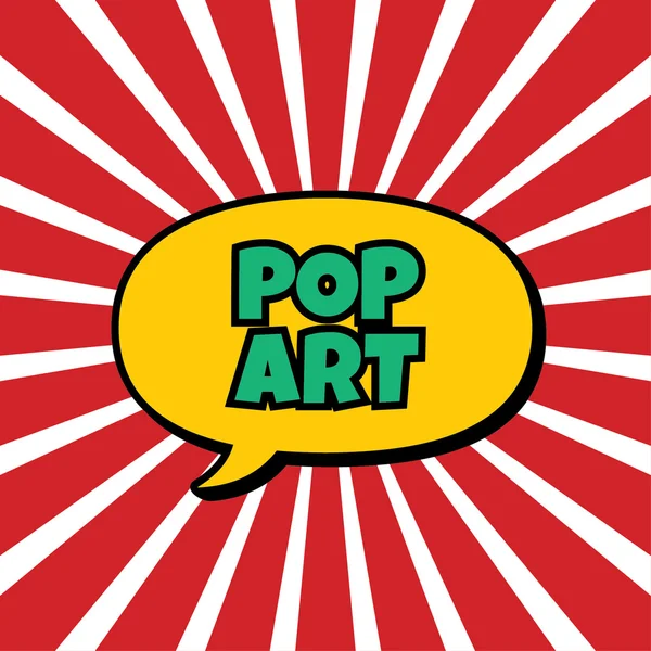 Ícone de arte pop — Vetor de Stock