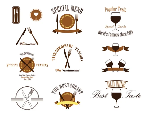 Illustration du menu restaurant — Image vectorielle