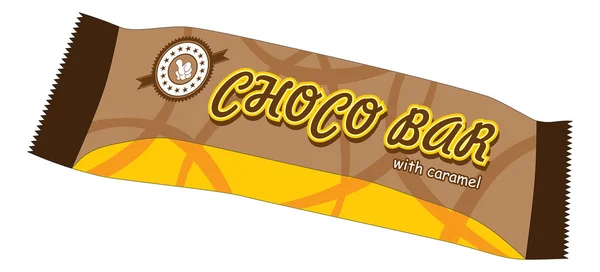 Chocolate bar lable — Stock Vector