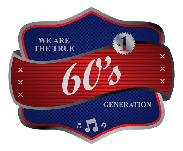 Sixties music era — Stock Vector