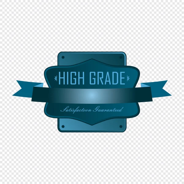 High grade label — Stock Vector