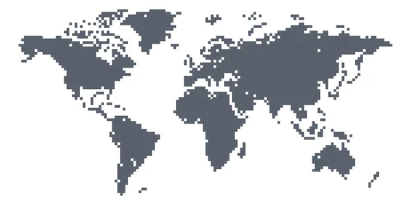 Mapa do mundo abstrato — Vetor de Stock