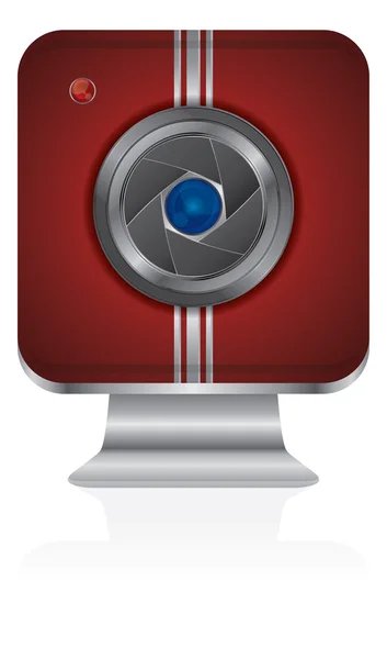 Het pictogram van de toepassing van digitale camera — Stockvector