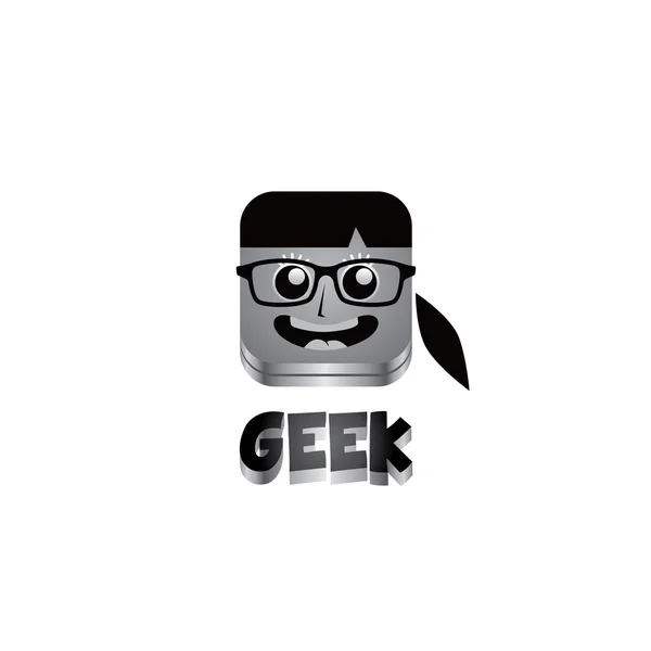 Geek Kız avatar — Stok Vektör