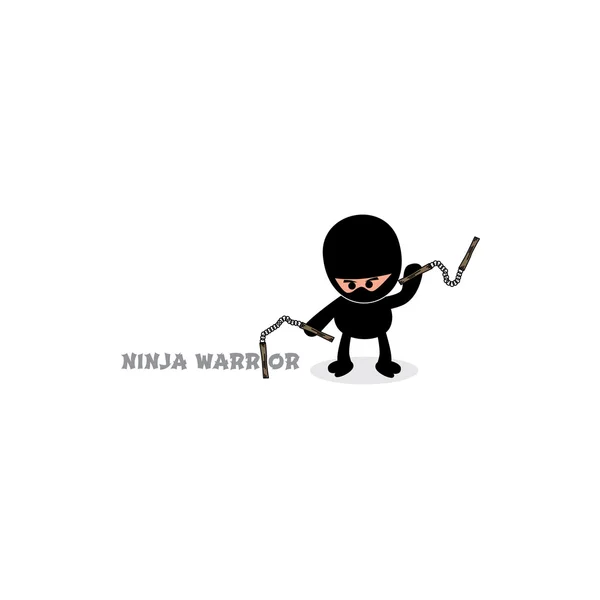 Ninja boy мультфільм — стоковий вектор