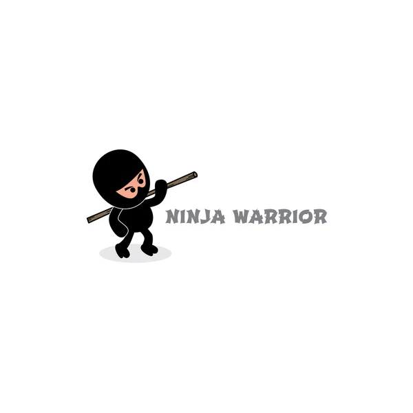 Ninja boy мультфільм — стоковий вектор