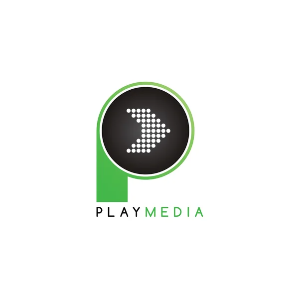 Play Media Ikone — Stockvektor