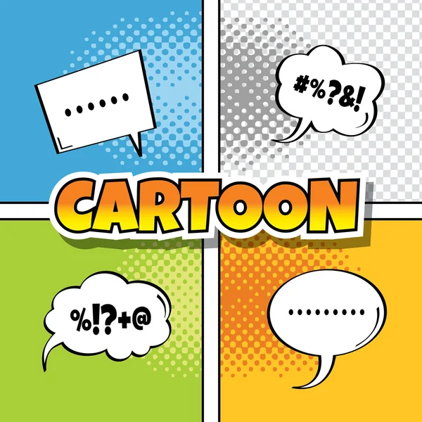 卡通漫画书模板 — 图库矢量图片