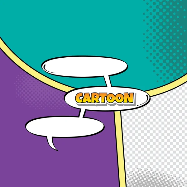 Cartoon stripboek sjabloon — Stockvector