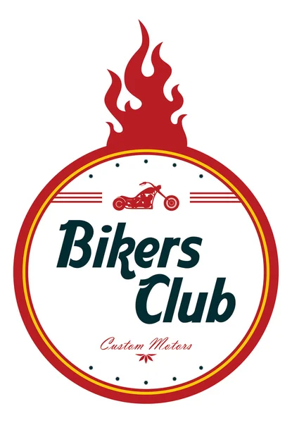 Biker-Club-Ikone — Stockvektor