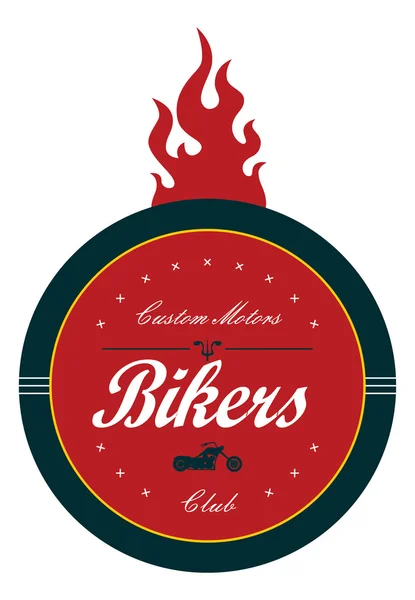 Biker-Club-Ikone — Stockvektor