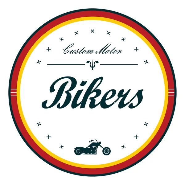 Bikers club ikonen — Stock vektor