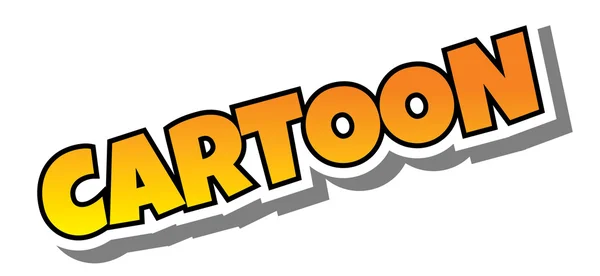 Tema de plantilla de texto cómico de dibujos animados — Vector de stock