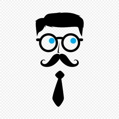 Geek inek adam bıyıklı