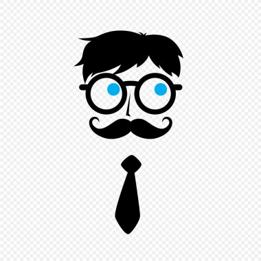 Geek inek adam bıyıklı