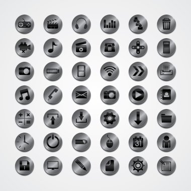 Metal plaka Tema simgeleri