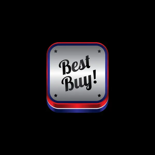 Best buy art navigation button — Stock Vector