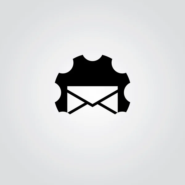 Cog 设置服务标志的邮件 — 图库矢量图片