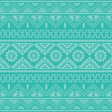 Mavi Kızılderili etnik desen 