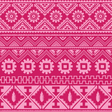 Pembe Kızılderili etnik desen 