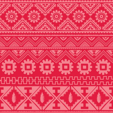 Pembe Kızılderili etnik desen 