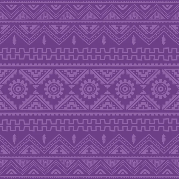 Purple native american ethnic pattern — Stock Vector