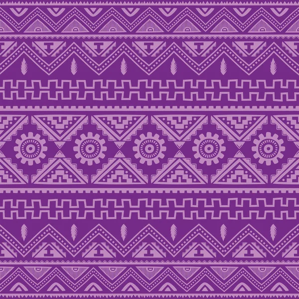 Purple native american ethnic pattern — Stock Vector