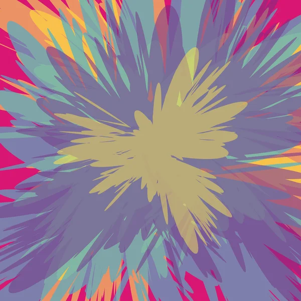 Pozadí výbuch supernovy barevné — Stockový vektor