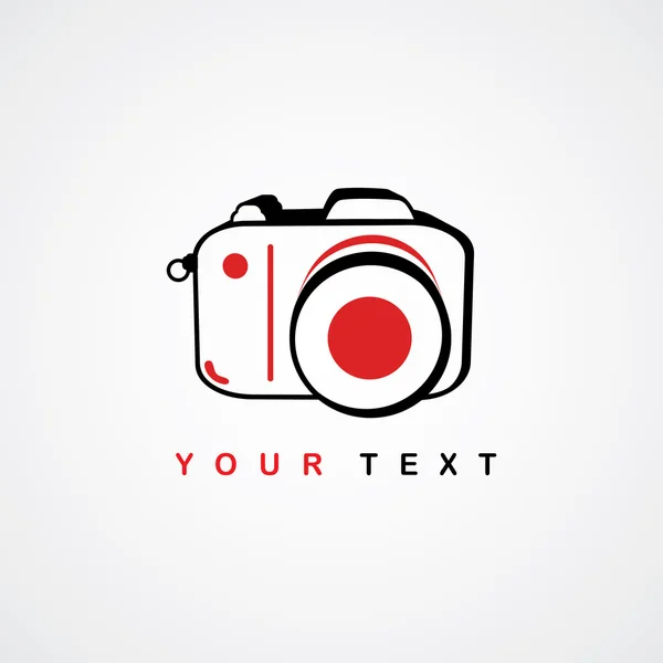 Photographie caméra logotype — Image vectorielle