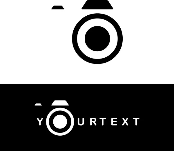 Fotografia kamera logotyp — Wektor stockowy