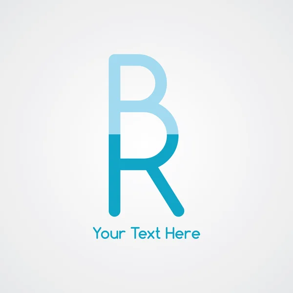 RR brev logotype — Stock vektor