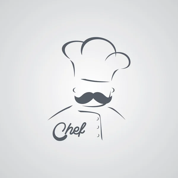 Illustrazione simbolo chef — Vettoriale Stock