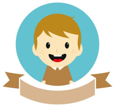 adam çizgi film etiketi sanat