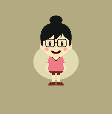 kadın çizgi film karakteri