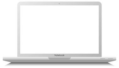 Modern parlak laptop